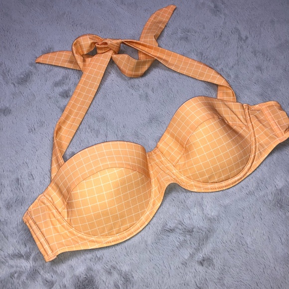 NWOT Charlie by Matthew Zink Orange Bikini Top - Picture 2 of 8
